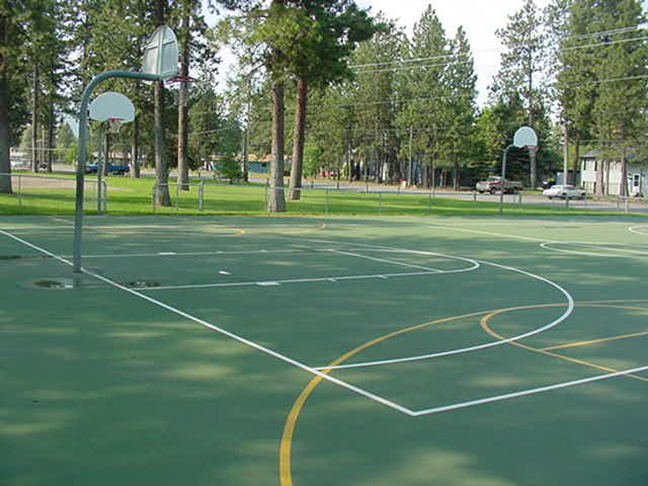 White Pine Park basketball court
