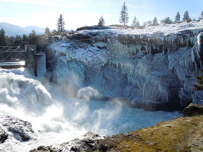 the Falls in Winter